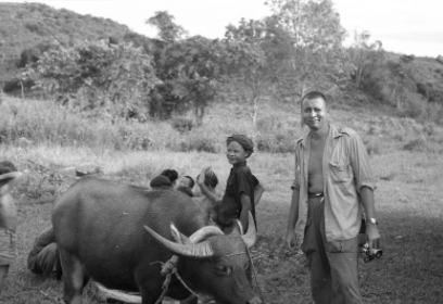 George N. Appell in the field in Sabah
with Marajun, his primary field assistant.